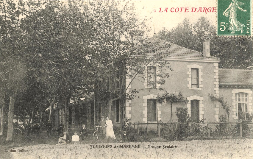 L'école en 1908